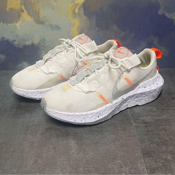 Nike Crater Impact Women's Summit White Grey Fog Sneakers Size 7 - Picture 3 of 16